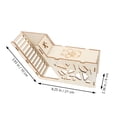 thumbnail image 3 of Miangastore Guinea Pig Hideout House with Ramp Hedgehog Squirrel Habitat Small Animal Hut Hamster Hideout, 3 of 9