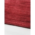 thumbnail image 7 of Rugsotic Carpets Hand Knotted Wool Area Rug 3'x5' Dark Red Solid Rectangle Indoor Rug for Living Room, Bedroom Antimicrobial L00111, 7 of 7