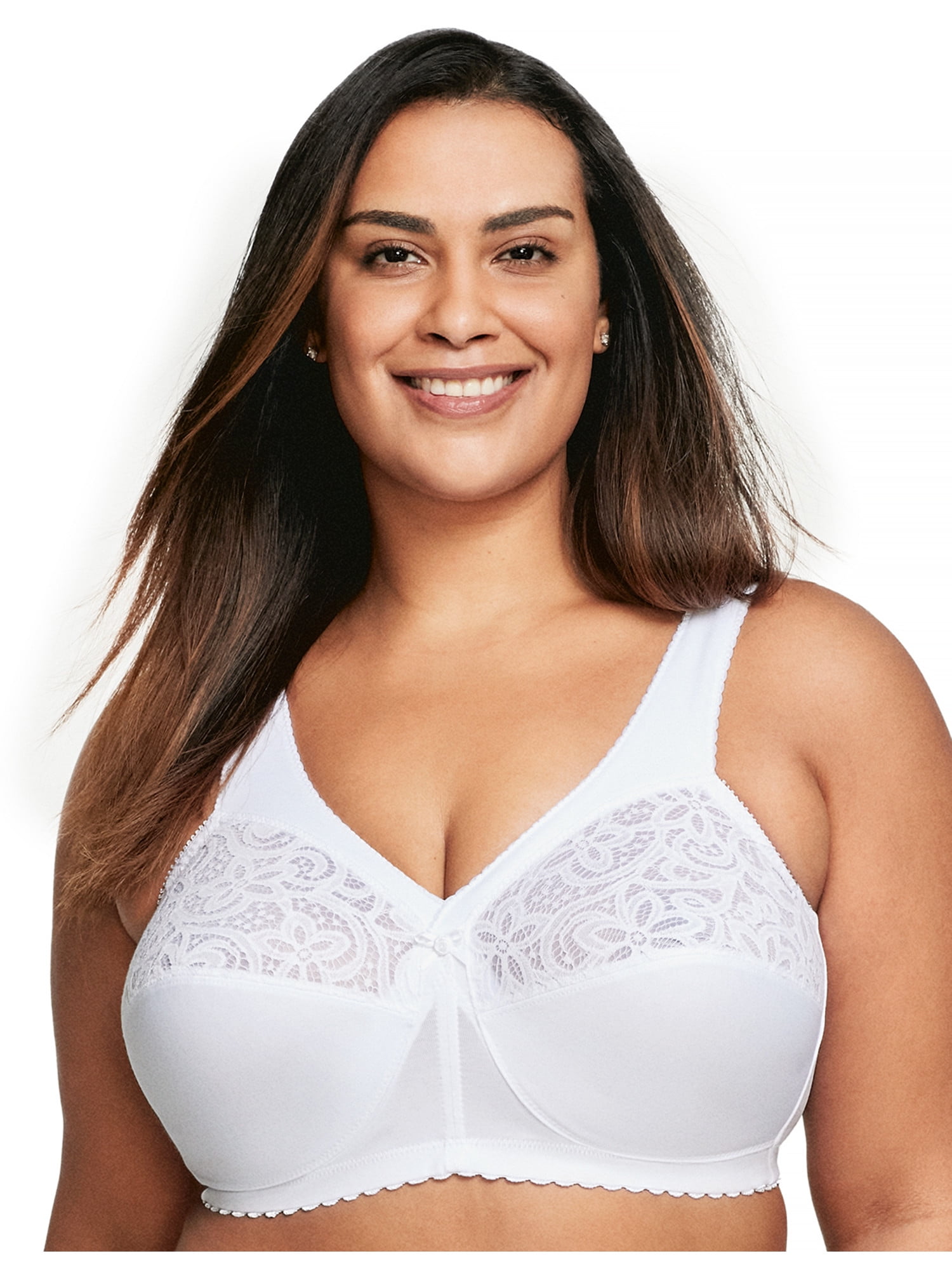 glamorise cotton full figure support bra
