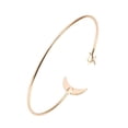 thumbnail image 4 of Pulsera Abierta Femenina De 3 Colores, Pulsera Chapada En Cobre, Brazalete Con Decoración De Luna Y Estrella Para Varias Ocasiones, 4 of 7