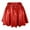 Red, variant on EDFBUYKRS Female Skirts Knee Length Skirts for Women Fall Women's Fashion High Waist Pleated Solid Color Short Skirt Loose Skirt Metallic Skater Skirt Sparkly Shiny Flared Pleated A Line Mini Skort
