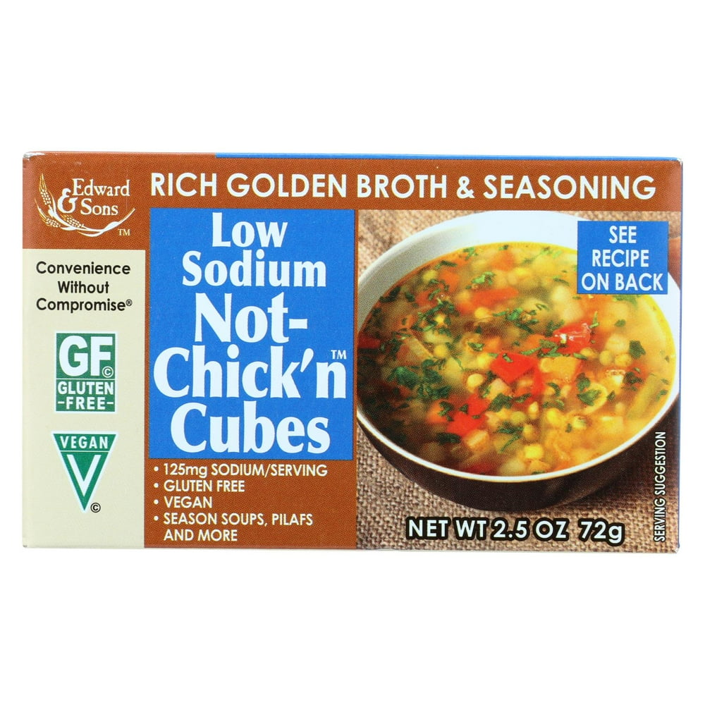 Edwards And Sons Natural Bouillon Cubes Not Chick N Low Sodium, 2.5 Oz