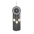 thumbnail image 1 of AtrapasueñOs Boho DecoracióN de Pared AtrapasueñOs Macramé Colgante de Pared con 3 Hojas Tejidas Borlas DecoracióN del Hogar 30X90Cm, 1 of 8