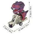 thumbnail image 3 of ViViSto Dinosaur Toy Cars Friction Powered Motorcycle Game And Monster Dino Toys For Boys Age 3 4 5 6 7 Small Remote Control Car for Toddlers, 3 of 5