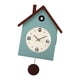 thumbnail image 5 of Reloj de cuco con péndulo, reloj de pared de madera estilo granja. Azul eléctrico, 5 of 9