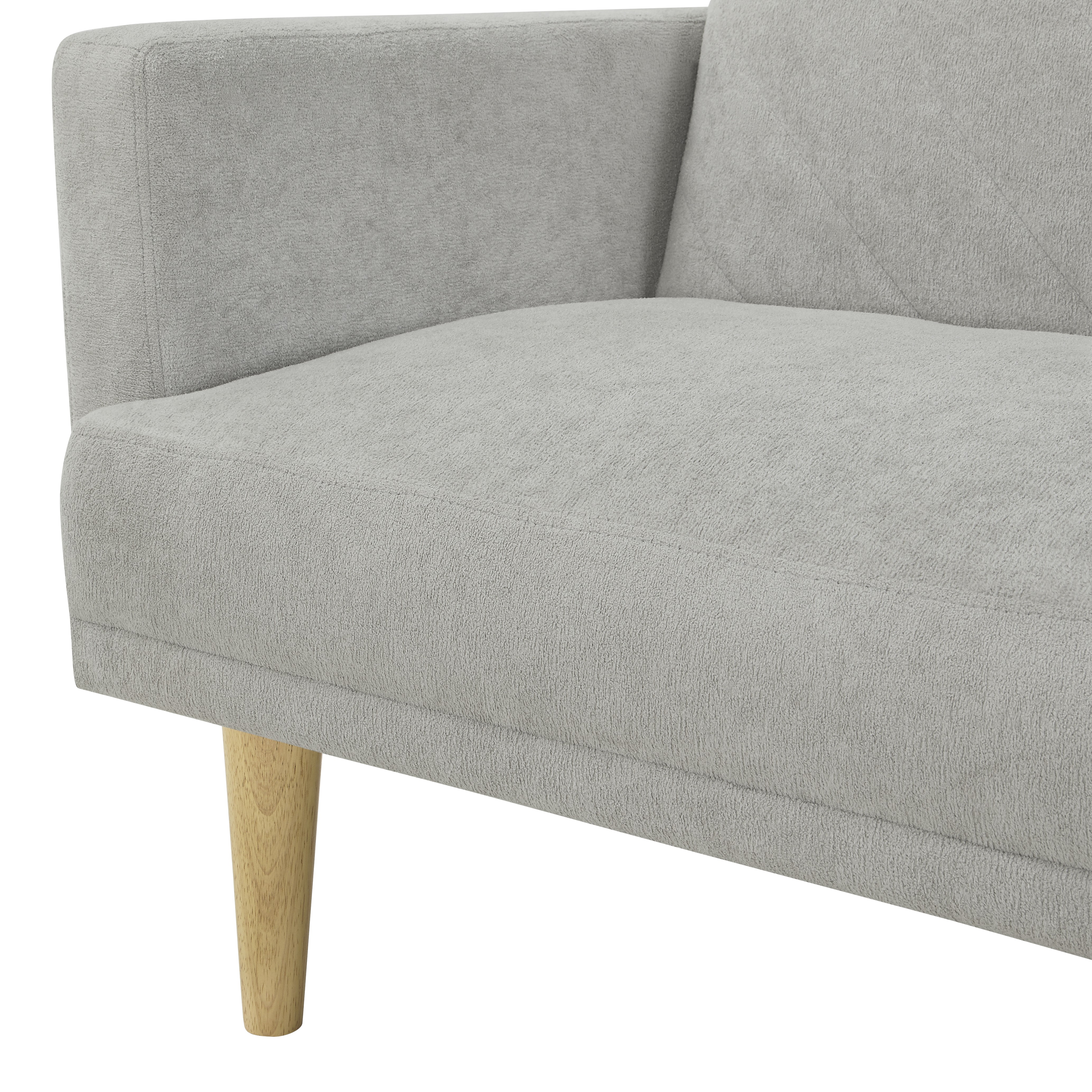 Futon Sofa Bed,Small Sofa,Sleeper Sofa,Mid Century Modern Futon Couch, Sofa Cama for Living Room,Gray