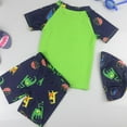 thumbnail image 4 of Fesfesfes Boys and Girls Swimwear Children's 2-13 Years Cute Dinosaur Printing Sleeveless Split Swimsuit Bikini Bathing Suit Swimming Set(Green,12-13 Years), 4 of 4