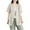 Gray, variant on APEXFWDT Women's Cotton Linen Short Sleeve Cardigan Coat V Neck Button Blazer Jacket for Spring and Summer,XXL,Gray
