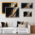 thumbnail image 4 of DESIGN ART Designart "Gold And Black Marble Medley Ii" Abstract Marble Wall Decor 44 in. wide x 34 in. high, 4 of 5