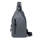 thumbnail image 1 of Bolso de pecho para hombre Bolso bandolera Mochila deportiva - Gris Adepaton CPB-US-CJZ546-3, 1 of 5