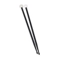 thumbnail image 1 of lionlar 2 Pcs Baguettes de Percussion pour Cymbales Performance Exercice Noir, 1 of 9