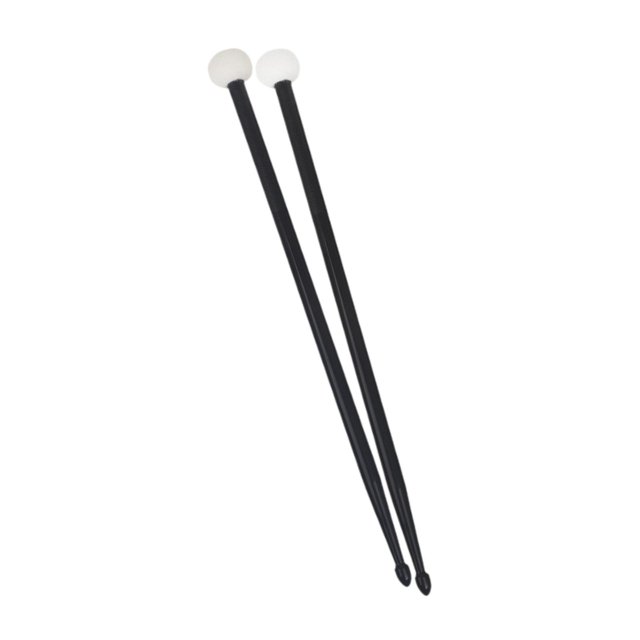 lionlar 2 Pcs Baguettes de Percussion pour Cymbales Performance Exercice Noir