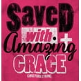 thumbnail image 2 of Saved With Amazing Grace Religious Women Crewneck Sweatshirt Brisco Brands S, 2 of 6