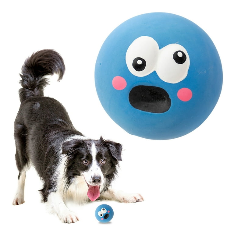 Large Plush Dog for Big Dogs Squeaky Dog Toys Big Eyes Bouncy Dog