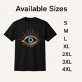 thumbnail image 3 of Women’s Evil Eye Graphic T-Shirt, Unisex Classic Fit Crew Neck Tee, 3 of 8