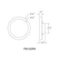 thumbnail image 4 of WAC Lighting Round 5" 1-Light 3500K Energy Star Aluminum Flush Mount in White, 4 of 4