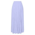 thumbnail image 4 of JAKANYQ Skirt For Women Fashion Casual High Waist Fold A Skirts Solid Vintage Loose Beach Wrap Maxi Long Skirt Simple Stretchy, 4 of 5