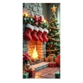 thumbnail image 1 of Hearth & Gear Décorations de Rideau de Porte Bannière Rouge de Porte d'Entrée Joyeux et Train Extérieur et Décorations de l'Année Fête d'Hiver Fête d'Entrée Panneau de Porche Décorations. Horizon des Événements 4k Fête pour Enfants 8-12, 1 of 7