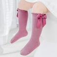 thumbnail image 2 of Baby Knee High Socks - Toddler Long Cotton Tube Stockings With Bow Ruffles for Girls - Infant Dress Socks, 2 of 5