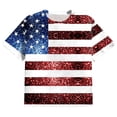 thumbnail image 4 of GLVSZ 4th of July T-Shirts for Men 2024 Plus Size Short Sleeve Crewneck Basic Tees American Flag Printed Patriotic Shirts for Independence Day, 4 of 5