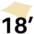 thumbnail image 2 of Sunshades Depot 15' x 18' 180GSM Sun Shade Sail Rectangle Permeable Canopy Tan Beige Customize Size Available Commercial For Patio Garden Preschool Kindergarten Playground Outdoor Facility Activities, 2 of 7