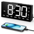 thumbnail image 1 of Reloj digital GOLOZA con doble alarma, puerto USB, modo nocturno, 1 of 6