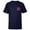 Navy, variant on Avengers A-Logo Icon and Super Hero Names - Short Sleeve T-Shirt for Kids - Customized-White