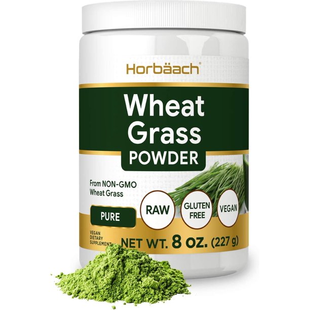 Wheatgrass Powder 8oz Vegan Superfood by Horbaach