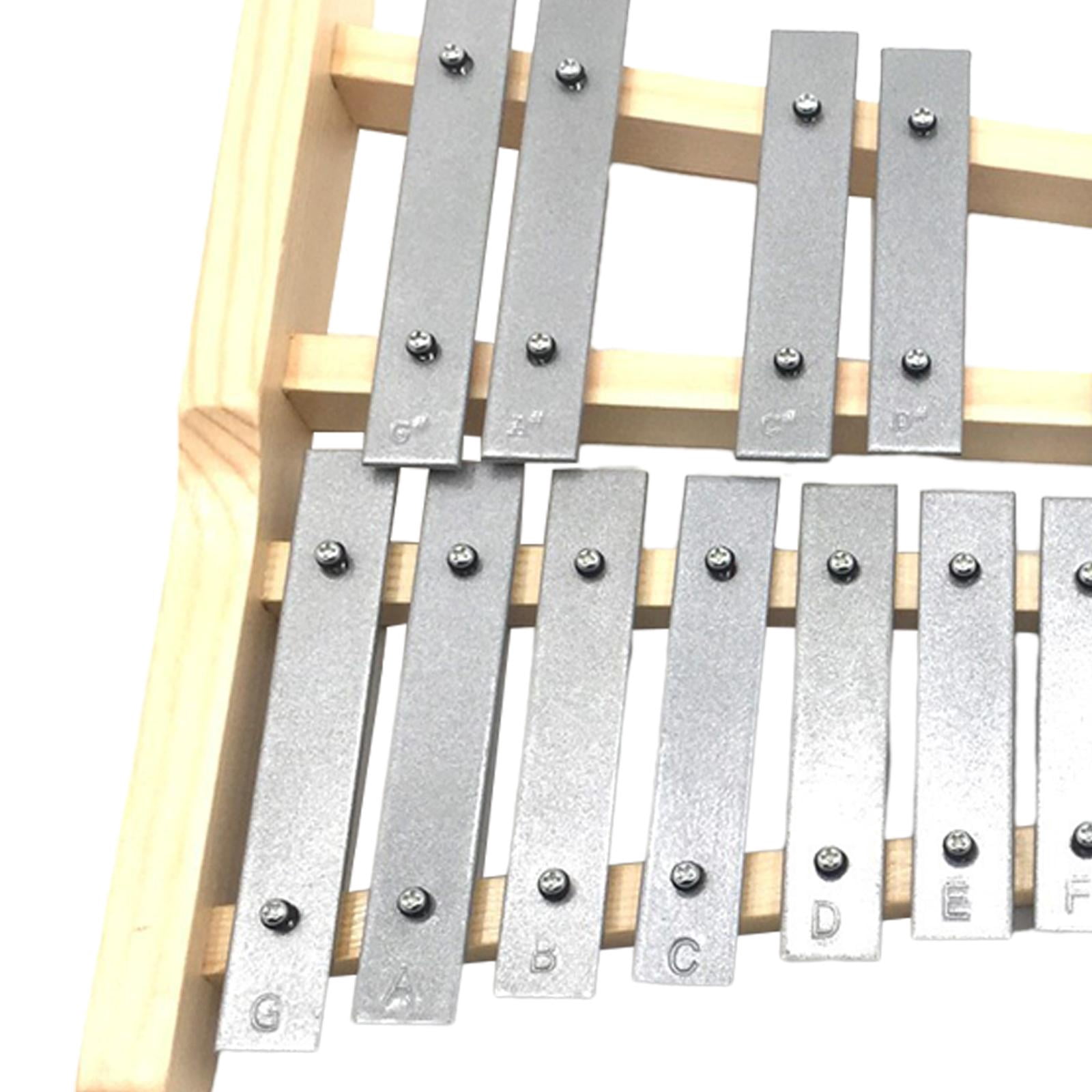 yotijay 25 Key Glockenspiel Xylophone Gifts Portable for Kids Adults Musical Educational