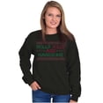 thumbnail image 3 of Xmas Holly Jolly Handsome Pattern Sweatshirt for Men or Women Brisco Brands S, 3 of 6