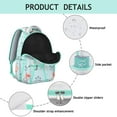thumbnail image 4 of Holographic Flamingo Backpack - Iridescent School Bag That Changes Colors, Scratch-Resistant Surface with Surprise Glow-in-Dark Details, 4 of 6