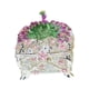 thumbnail image 3 of Joyero con forma de pavo real, joyero coleccionable, joyero de mesa Blanco, 3 of 9