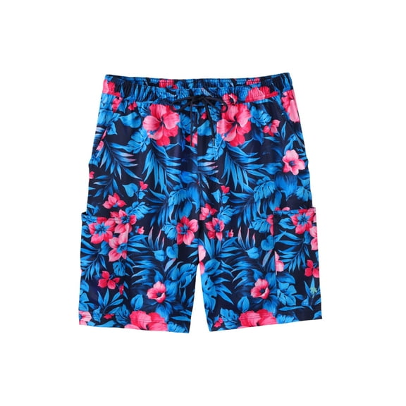 KingSize Men's Big & Tall 8" Cargo Shorts With Super Stretch Liner