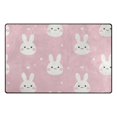 thumbnail image 3 of Non-Slip Area Rug 60"x39" Indoor Washable Floor Mats Carpet Printed for Living Room, Bedroom, Home Decor Pink Cute Bunnies, 3 of 7