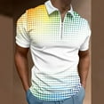 thumbnail image 2 of Sngxgn Men's Classic Short Sleeve Solid Polo Shirt(White,XXL), 2 of 5