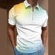 thumbnail image 2 of Gibobby Polo Casual para Hombre Playeras Polo para Hombre Casuales Moda Camisas Caballero Camisetas Cuello Mao Manga Corta(Blanco,XG), 2 of 5