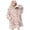 Princess and Unicorn Pink Pattern, variant on Princess and Girl Pink Pattern Flannel Blanket Hoodies for Teens ,Teens Oversize Sherpa Wearable Hooded Blanket Sweatshirt with Super Pockets