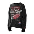 thumbnail image 2 of Women's New Era Black Detroit Red Wings Oversized Throwback Mineral Wash Sweatshirt, 2 of 5