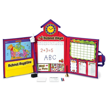 Pretend & Play School with Canadian Map, Educational Learning, Preschool Toy for Girls and Boys, 149 Pieces, Ages 3 4 5 