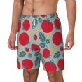 thumbnail image 2 of Balery Tomato Mens Swim Trunks Swim Shorts for Men Quick Dry Inseam Beach Shorts with Compression Liner Pocket-Medium, 2 of 9
