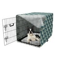 thumbnail image 5 of Clouds Dog Crate Cover, Surreal Interpretation of Mountains Spirals, Easy to Use Pet Kennel Cover Small Dogs Puppies Kittens, 7 Sizes, Sea Blue Seafoam, by Ambesonne, 5 of 6