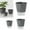 C1, variant on Flowerpots with Dish Ceramic, Self Watering Planter African Violet Pots Clear Plastic Automatic Watering Planter Flower Pot Square Plant Pot for All House Plants Succulents Herb, Flower Pots