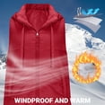 thumbnail image 4 of jtjvou Women's Long Winter Fashion Vest Solid Color Sleeveless Hood Winter Puffer Vest With Pockets Outwear Red XXL, 4 of 9