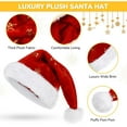 thumbnail image 2 of Ludolm Santa Hat Sequin Christmas Hat for Adult Party Hat for New Year Xmas, 2 of 7