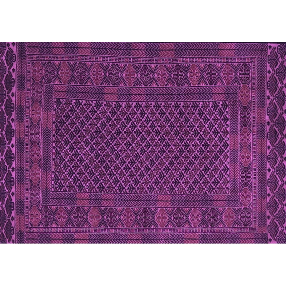 Ahgly Company Indoor Rectangle Persian Purple Traditional Area Rugs, 8' x 12'