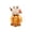 A002- b (Harvest Festival Happy Owl), variant on Fall Owl Pumpkin Decor, Happy Harvest Tabletop Statue, Thanksgiving Home, Sunflower Thanksgiving Figurine for Indoor Mantel Shelf Display 7.5 Inch Tall