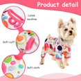 thumbnail image 6 of Dog Pajamas for Small Dogs Boy Girl, Dog Clothes Tiny Chihuahua Yorkie All Season Shirt, Cute Puppy Outfit Pjs Jumpsuit Cat Onesie Apparel Pet Clothes,Colorful Circles M, 6 of 7
