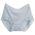 thumbnail image 3 of Women Solid Plus Size Underwear Mid High Waist Comfortable And Breathable Elderly Briefs Bikini Teen Underwear plus Size Panties for Women 4x Large Panties for Women Pack Womens Microfiber Underwear, 3 of 3
