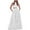 White, variant on Idoravan Two Piece Sets for Women Outfit Long Skirts for Women Summer Women's Casual Solid Long Hollow Out Dress with Pocket Sleeveless Round-Neck Vests Blouses Sets Zipper Vest