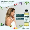 thumbnail image 2 of Zatural Avocado Oil - 100% Pure, Organic, Cold-Pressed, Non-GMO, Food & Therapeutic Grade, 8oz, 2 of 11